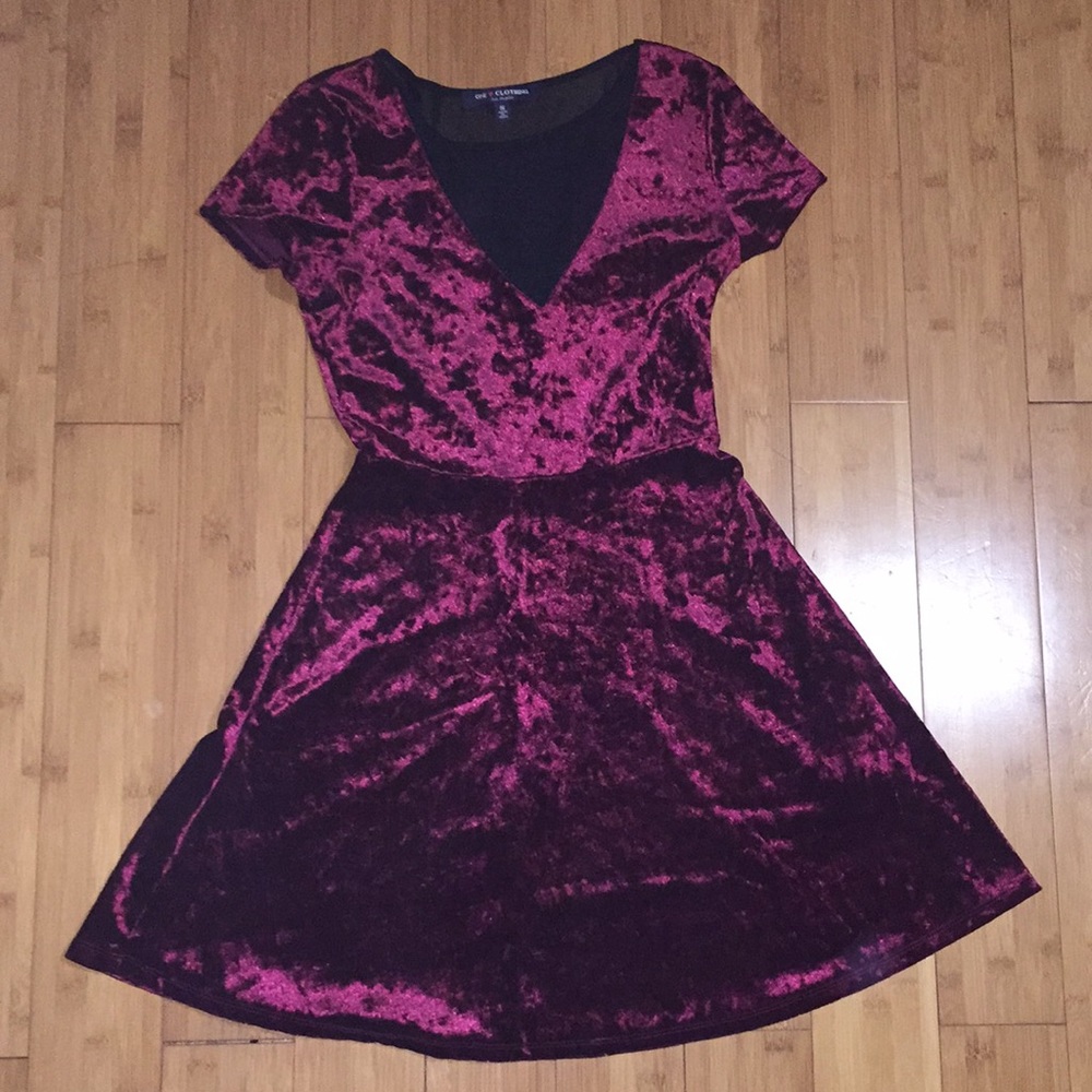 Velvet red dress